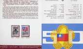 Folder Taiwan 1995 50th Of Sino-Japan War Stamps WWII Martial Gun Map Soldier Battle National Flag - Neufs