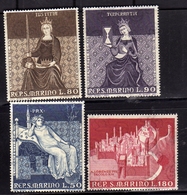 REPUBBLICA DI SAN MARINO 1969 DIPINTI DI AMBROGIO LORENZETTI SERIE COMPLETA COMPLETE SET MNH - Neufs