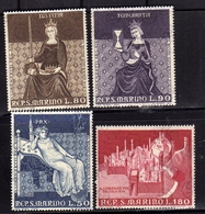 REPUBBLICA DI SAN MARINO 1969 DIPINTI DI AMBROGIO LORENZETTI SERIE COMPLETA COMPLETE SET MNH - Unused Stamps