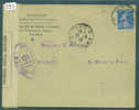 FRANCE   -  LETTRE CENSUREE POUR LA SUISSE  - VOIR IMAGE POUR LES DETAILS - Storia Postale