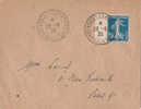 LETTRE  VERSAILLES-CONGRES  1920 - Temporary Postmarks