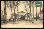 CPA  ANCIENNE- FRANCE- LESPARRE (33)- LE PALAIS DE JUSTICE ET LES PROMENADES- BELLE ANIMATION - Lesparre Medoc