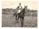 Nort-sur-Erdre (44) :Portrait Du Jockey Jacques Rethiers Avec Casaque Sur Son Cheval Env 1949 (animée) PHOTO RARE. - Nort Sur Erdre