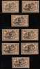 GB STRIKE MAIL (BANNOCKBURN DELIVERY) SET OF 22 COLOUR ESSAYS BROWN IMPERF NHM Carriages Horses Stagecoaches - Local Issues