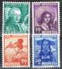 Suiza, Pro Juventute 1938, Yvert 316-9 * - Unused Stamps