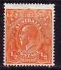1914  Australia SC#  A4  20 MH * - Used Stamps