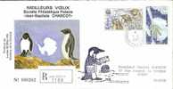 5927  MEILLEURS VOEUX - TERRE ADELIE - RECOMMANDE - Storia Postale