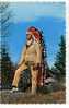 CPSM DENTELEE RESERVE INDIENNE VILLAGE DES HURONS VOIR SCANER - Native Americans