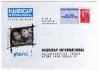 Entier Postal POSTREPONSE Rhône Lyon Handicap International Autorisation 78369 N° Au Dos 09P506 - Prêts-à-poster: Réponse /Beaujard