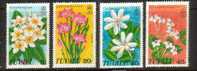 TUVALU FLOWER FLOWERS SET OF 4 ISSUED 04-10-1978 MINT SG92-95 READ DESCRIPTION !! - Tuvalu