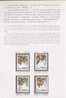 Folder Taiwan 1993 Fruit Stamps Persimmon Peach Loquat Papaya Flora - Ungebraucht