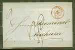 BELGIQUE 1851 Marque Postale ANVERS Lettre Entiére                . - 1830-1849 (Independent Belgium)