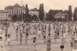 CPSM ALLEMAGNE   Ostseebad HERINGSDORF  Morgengymnastick Am Strad - Usedom