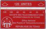 TCHAD ONPT HOLOGRAPHIQUE LANDIS ET GYR 120U ROUGE N° 422D.....  UT SUPERBE RARE - Ciad