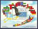 Micronesia 1991 Birds Oiseaux  Aves Fregata Flags Operations Desert Shield And Desert Storm Sheet MNH - Albatros