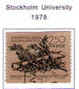 SCHWEDEN / SWEDEN / SVEZIA 1978  Stockholm University Gest / Used  / Usati - Gebraucht