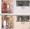POLAND FDC 2005 BICENTENARY WILANOW PALACE NATIONAL MUSEUM Art Statues Sculpture Horses Clocks Porcelain Glass Paintings - FDC
