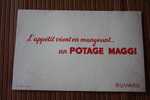 BUVARD PUBLICITAIRE Publicité Surl POTAGE MAGGI - Soups & Sauces