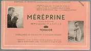 Vieux Buvard Méréprine Laboratoire Merrell Toraude - Pharmacie Médicament Sirop Maladie Coryza Rhinite ... - Produits Pharmaceutiques