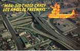 10889    Stati   Uniti   Los  Angeles  Freeway  System  Showing Downtown  L.A.  California  NV  (Scritta) - Los Angeles