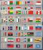 1980-88 NATIONS UNIES Complet 10 Séries DRAPEAUX** En Bloc De 4, Coeur Du Feuillet - Ongebruikt