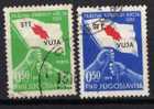 U-Ra  JUGOSLAVIA ITALIA TRIESTE B SLOVENIA CROCE ROSSA RED CROSS USATO CANCELLED - GARANZIA - Used