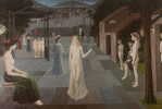 A85--23  @  PAUL DELVAUX Art Nudes , Painting  ( Postal Stationery , Articles Postaux ) - Nudes