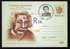 Enteire Postal ,with  Nobel Prize  ALBERT EINSTEIN PMK 2005 BACAU  Romania. - Albert Einstein