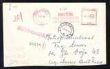 Chimie ,Chemestry ,METER MARK 1967 REGISTRED COMMERCIAL COVER ROMANIA,RARE!! - Chimie