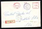 Chimie ,Chemestry ,METER MARK 1973 REGISTRED COVER ROMANIA,RARE!! - Scheikunde