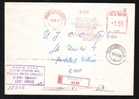 Chimie ,Chemestry ,METER MARK 1977 REGISTRED COVER ROMANIA,RARE!! - Química