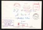 Chimie ,Chemestry ,METER MARK 1977 REGISTRED COVER ROMANIA,RARE!! - Chemie