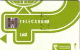 MALTE TELECARD VERTE GREEN 60U LM3 SC7 N° ROUGES UT - Malte