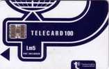 MALTE TELECARD BLEUE BLUE 100U LM5 SC7 N° ROUGES UT 1995 - Malte