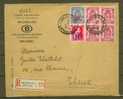 BELGIQUE1943 N° Usage Courant Colis Postaux Obl. S/lettre Entiére Recommandée - Cartas & Documentos