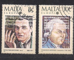 Cept 1985 Malta Malte Yvertn° 707-08 (°) Oblitéré Cote 7 € Musique - 1985