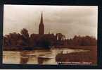 RB 652 - Judges Real Photo Postcard Salisbury Cathedral From The River Wiltshire - Salisbury