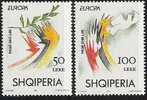 1995 Albanien   Mi. 2556 -7** MNH Europa - 1995