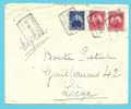 748+749 Op Brief Per EXPRES Met Spoorwegstempel FLEMALLE-GRANDE Op 9/06/1948 - Storia Postale