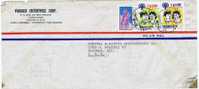 1970  Air Mail Letter To USA Sc 2121-2 International Year Of The Child - Storia Postale