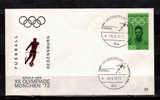 ALLEMAGNE   Enveloppe  Cachet 26-8-1972  Regensburg 2  Jo 1972  Football  Soccer Fussball - Tennis