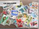 125Timbres Tous Différents De BULGARIE - Collections, Lots & Séries