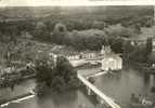 MALICORNE VUE AERIENNE LE PONT SUR LA SARTHE ET LE MOULIN N° 1 A - Malicorne Sur Sarthe