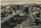 Roma -Via Dei Fori Imperiali E Colosseo .-circulé En 1950 Timbre Du Vatican Anno Santo MCML - Kolosseum