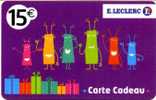 @+ Carte Cadeau - Gift Card : Leclerc 15E Violet - Cartes De Fidélité Et Cadeau