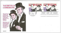 USA Uniterd States 1991 FDC Bud Abbott & Lou Costello  Actor Film Cinema Movie Comedy Theatre - 1991-2000