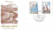 MONACO 1977 EUROPA CEPT FDC - 1977