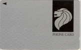 # SINGAPORE 9SIGG Lion Head Silver Card 20 Landis&gyr 01.90 Tres Bon Etat - Singapur