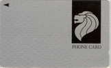 # SINGAPORE 9SIGG Lion Head Silver Card 20 Landis&gyr 01.90 Tres Bon Etat - Singapour