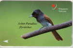 # SINGAPORE 25SIGD Asian Paradise-flycatcher 10 Landis&gyr  -oiseaux,birds- Tres Bon Etat - Singapour